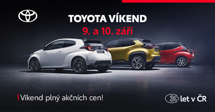 TOYOTA VÍKEND 9. a 10. ZÁŘÍ