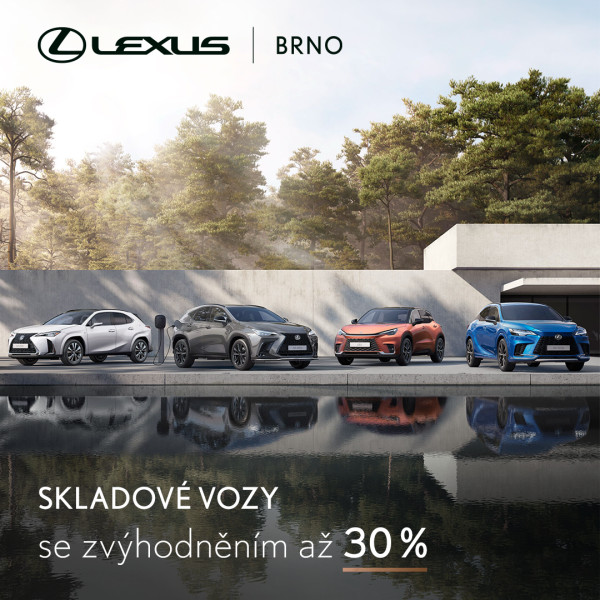 Výprodej skladových vozů Lexus se zvýhodněním až 30 %